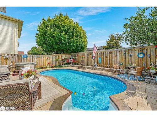 57 Downing Crescent, Barrie, ON - Outdoor With In Ground Pool With Deck Patio Veranda With Backyard