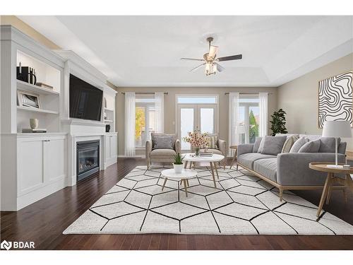 15 Prince William Way, Barrie, ON - Indoor Photo Showing Living Room With Fireplace