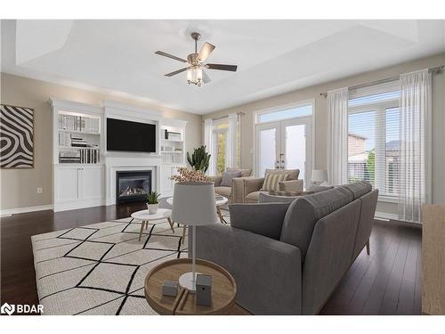 15 Prince William Way, Barrie, ON - Indoor Photo Showing Living Room With Fireplace