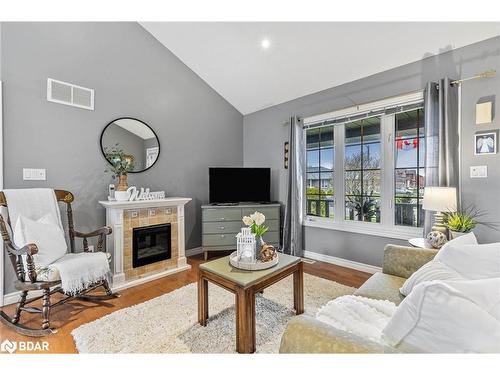 62 Springdale Drive, Lindsay, ON - Indoor Photo Showing Living Room With Fireplace