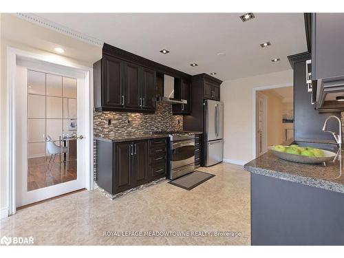 2857 Termini Terrace, Mississauga, ON - Indoor Photo Showing Kitchen With Stainless Steel Kitchen With Upgraded Kitchen