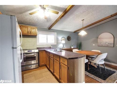 3301 Turnbull Drive, Cumberland Beach, ON - Indoor Photo Showing Kitchen With Double Sink