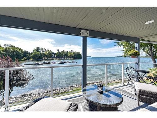 206-585 Atherley Road, Orillia, ON - Outdoor With Body Of Water With Deck Patio Veranda With View