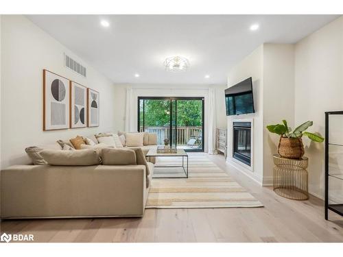 12 Centre Street, Cookstown, ON - Indoor Photo Showing Living Room With Fireplace