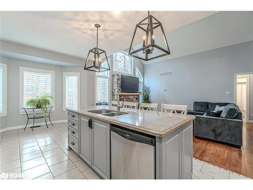 30 Lloyd Cook Drive E, Springwater, ON - Indoor Photo Showing Kitchen With Double Sink