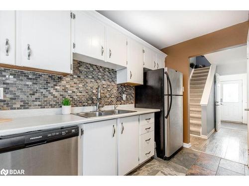 18 Christie Crescent, Barrie, ON - Indoor Photo Showing Kitchen With Stainless Steel Kitchen With Double Sink