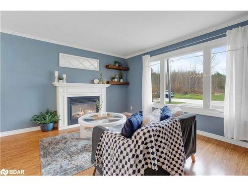 204 Margaret Street, Stayner, ON - Indoor Photo Showing Living Room With Fireplace