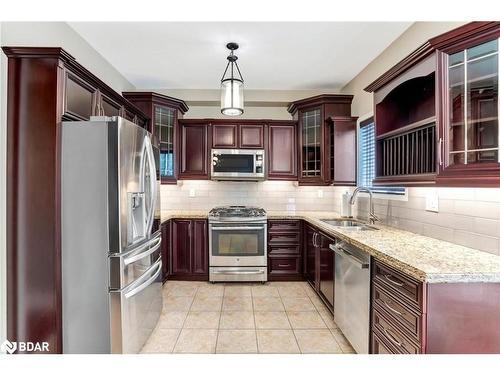 75 Ruffet Drive, Barrie, ON - Indoor Photo Showing Kitchen With Stainless Steel Kitchen With Double Sink With Upgraded Kitchen