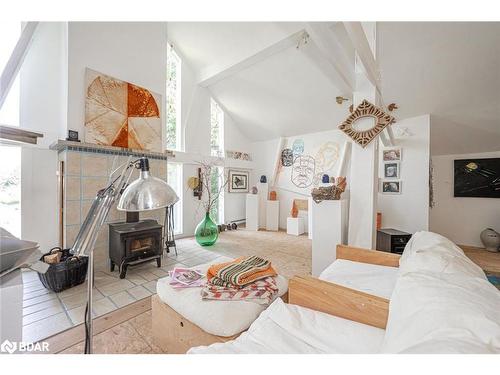 15 Hill Street, Flesherton, ON - Indoor Photo Showing Living Room With Fireplace