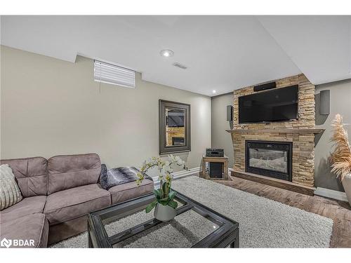 15 Cityview Circle, Barrie, ON - Indoor Photo Showing Living Room With Fireplace