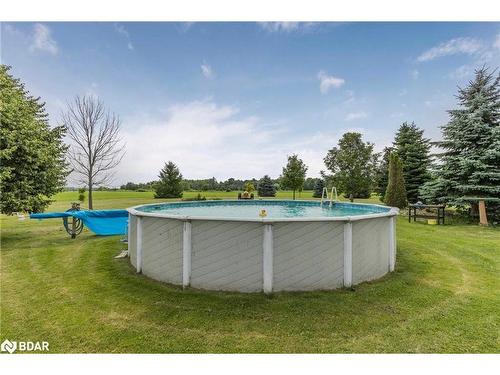 3805 Concession 7 Concession, Loretto, ON - Outdoor With Above Ground Pool With Backyard