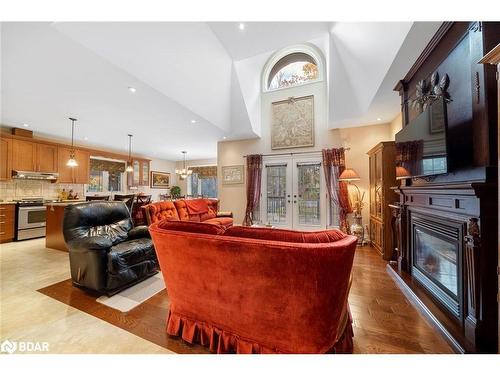 7 Sherwood Crescent, Tiny, ON - Indoor With Fireplace