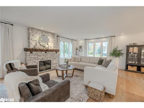 68 Dundonald Street, Barrie, ON - Indoor Photo Showing Living Room With Fireplace