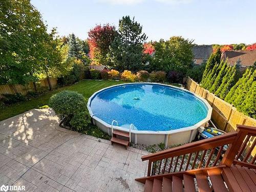 36 Stapleton Place, Barrie, ON - Outdoor With Above Ground Pool With Backyard