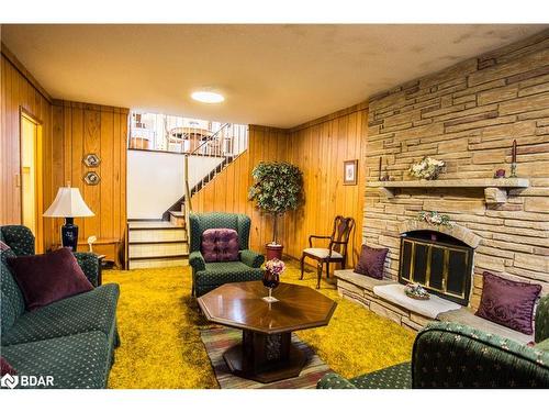 279 Cook Street, Barrie, ON - Indoor Photo Showing Living Room With Fireplace