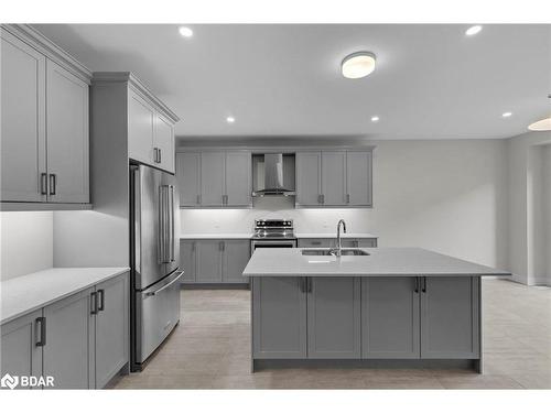 109 Bearberry Road, Springwater, ON - Indoor Photo Showing Kitchen With Stainless Steel Kitchen