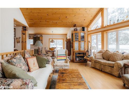 1208 Minnow Drive, Haliburton, ON - Indoor Photo Showing Living Room With Fireplace