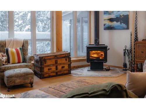 1208 Minnow Drive, Haliburton, ON - Indoor Photo Showing Living Room With Fireplace