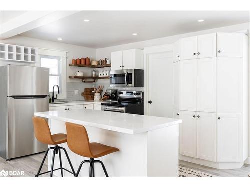 3123 Goldstein Road, Washago, ON - Indoor Photo Showing Kitchen With Stainless Steel Kitchen