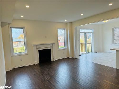 301 Quebec Street, Stayner, ON - Indoor Photo Showing Living Room With Fireplace