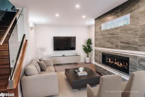 349 Fifth St E Street, Midland, ON - Indoor Photo Showing Living Room With Fireplace