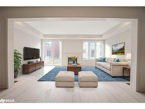 11 Amsterdam Drive, Barrie, ON - Indoor Photo Showing Living Room With Fireplace