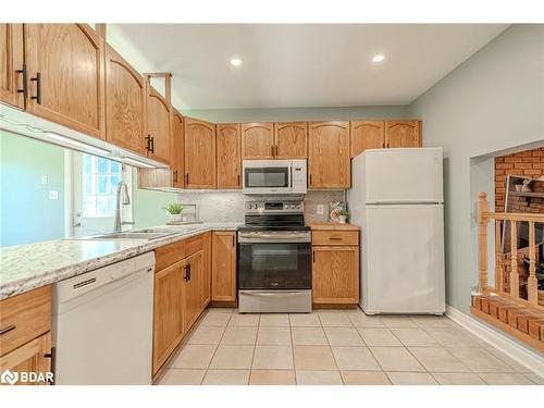 46 Patricia Avenue, Barrie, ON - Indoor Photo Showing Kitchen With Double Sink