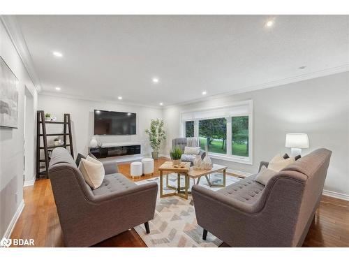 100 Pine Post Road, Keswick, ON - Indoor Photo Showing Living Room With Fireplace