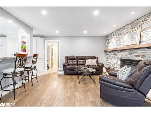 27 Garrett Crescent, Barrie, ON - Indoor Photo Showing Living Room With Fireplace