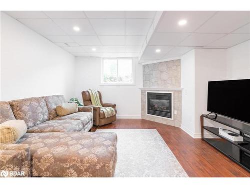 27 Garrett Crescent, Barrie, ON - Indoor Photo Showing Living Room With Fireplace