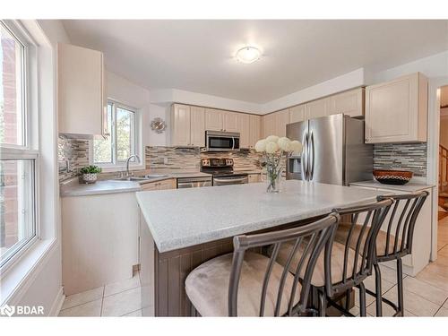 126 Madelaine Drive, Barrie, ON - Indoor Photo Showing Kitchen With Stainless Steel Kitchen With Double Sink