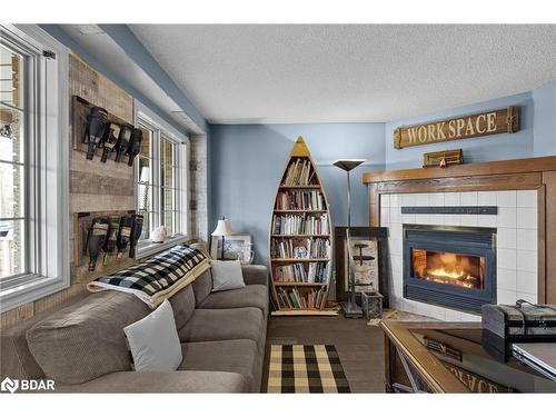 53 Slalom Drive, Oro-Medonte, ON - Indoor Photo Showing Living Room With Fireplace