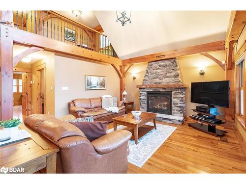 805 Eastdale Drive, Wasaga Beach, ON - Indoor Photo Showing Living Room With Fireplace