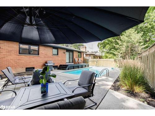 279 Anne Street N, Barrie, ON - Outdoor With In Ground Pool With Deck Patio Veranda With Exterior