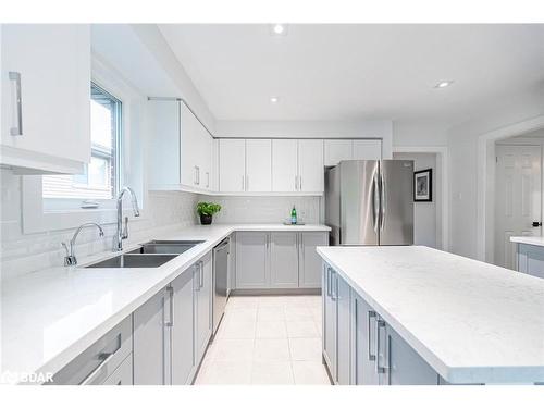 22 Cloughley Drive, Barrie, ON - Indoor Photo Showing Kitchen With Double Sink With Upgraded Kitchen