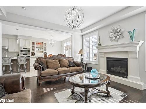 137 Stillwater Crescent, Hamilton, ON - Indoor Photo Showing Living Room With Fireplace