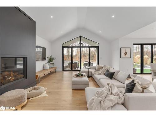 19 Walter James Parkway, Minesing, ON - Indoor Photo Showing Living Room With Fireplace