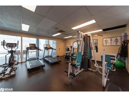 709-75 Ellen Street, Barrie, ON - Indoor Photo Showing Gym Room