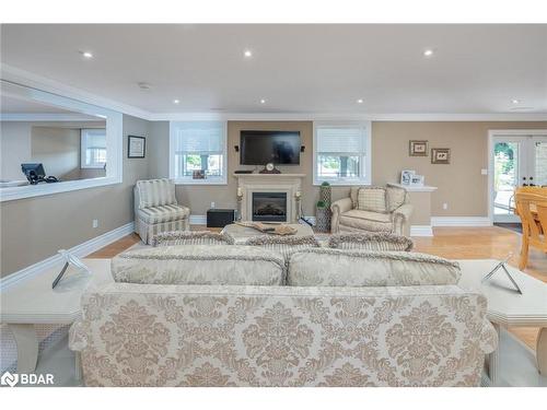 4987 Erin Fourth Line, Erin, ON - Indoor Photo Showing Living Room With Fireplace