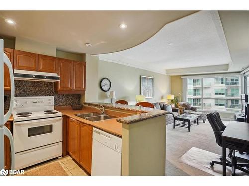 1507-2 Toronto Street, Barrie, ON - Indoor Photo Showing Kitchen With Double Sink