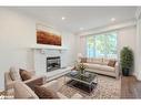 15 Herrell Avenue, Barrie, ON  - Indoor Photo Showing Living Room With Fireplace 