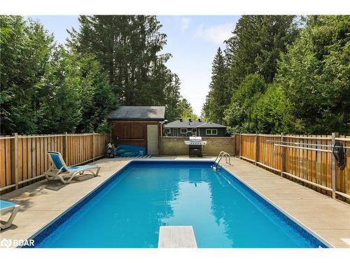 1551 Gill Road, Midhurst, ON - Outdoor With In Ground Pool With Backyard