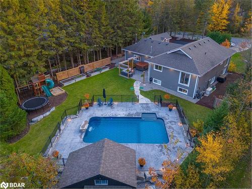 8 Crystalwood Lane, Midhurst, ON - Outdoor With In Ground Pool With Deck Patio Veranda With Backyard