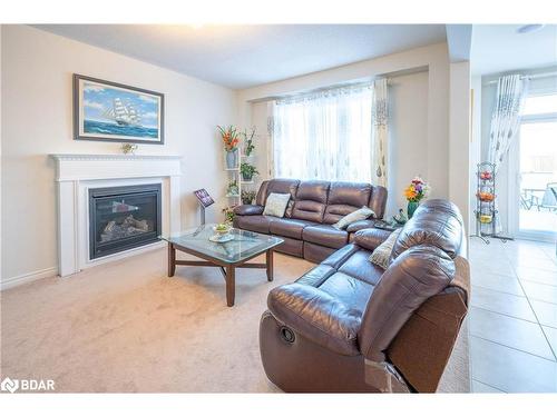 56 Oliver'S Mill Road, Barrie, ON - Indoor Photo Showing Living Room With Fireplace