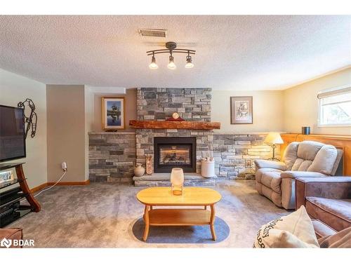 116 Herrell Avenue, Barrie, ON - Indoor Photo Showing Living Room With Fireplace