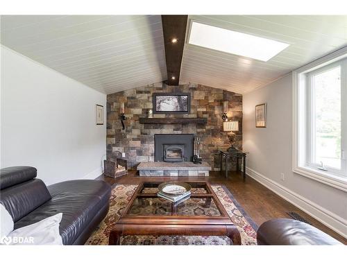 1602 Kale Drive, Innisfil, ON - Indoor Photo Showing Living Room With Fireplace