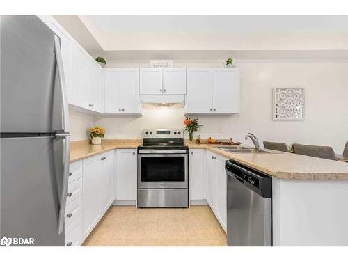 214 Isabella Drive, Orillia, ON - Indoor Photo Showing Kitchen With Stainless Steel Kitchen With Double Sink