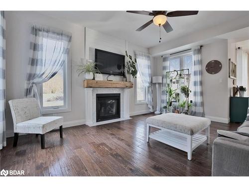 202 Clarence Street, Stayner, ON - Indoor Photo Showing Living Room With Fireplace