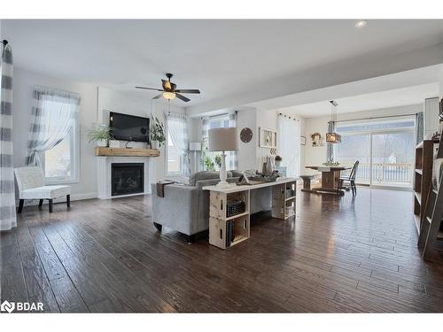 202 Clarence Street, Stayner, ON - Indoor Photo Showing Living Room With Fireplace