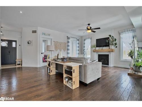 202 Clarence Street, Stayner, ON - Indoor Photo Showing Living Room With Fireplace